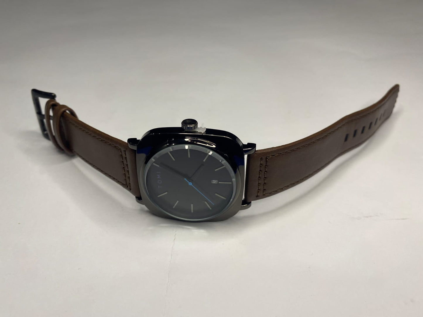 TOMI Vertex Noir – Signature Square Dial Watch for Men - Abrish Store